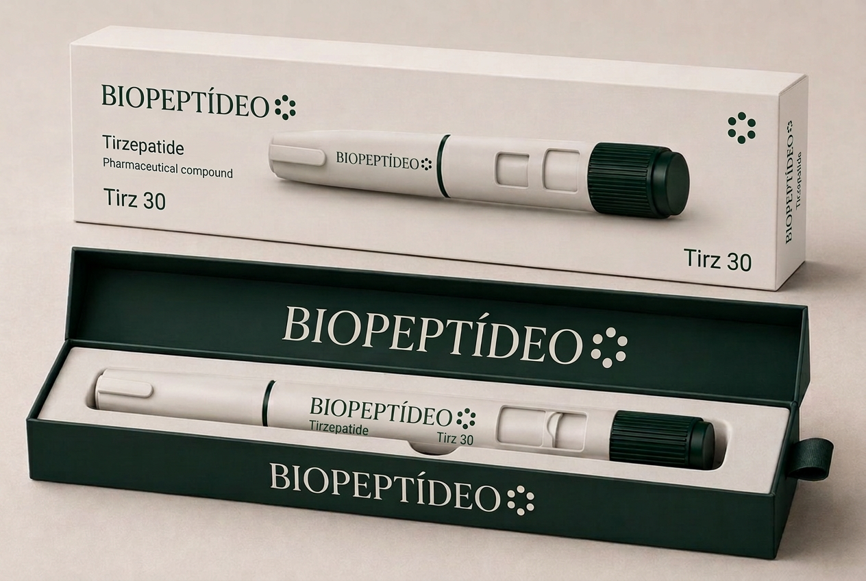 Biopeptídeo Tirzepatide Tirz 30 pen and presentation box